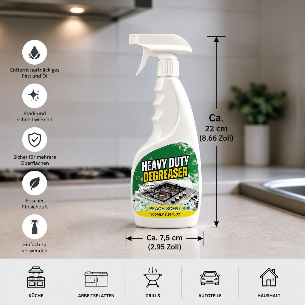 Power Degreaser Kitchen Cleaner – Cuts Through Tough Grease & Oil