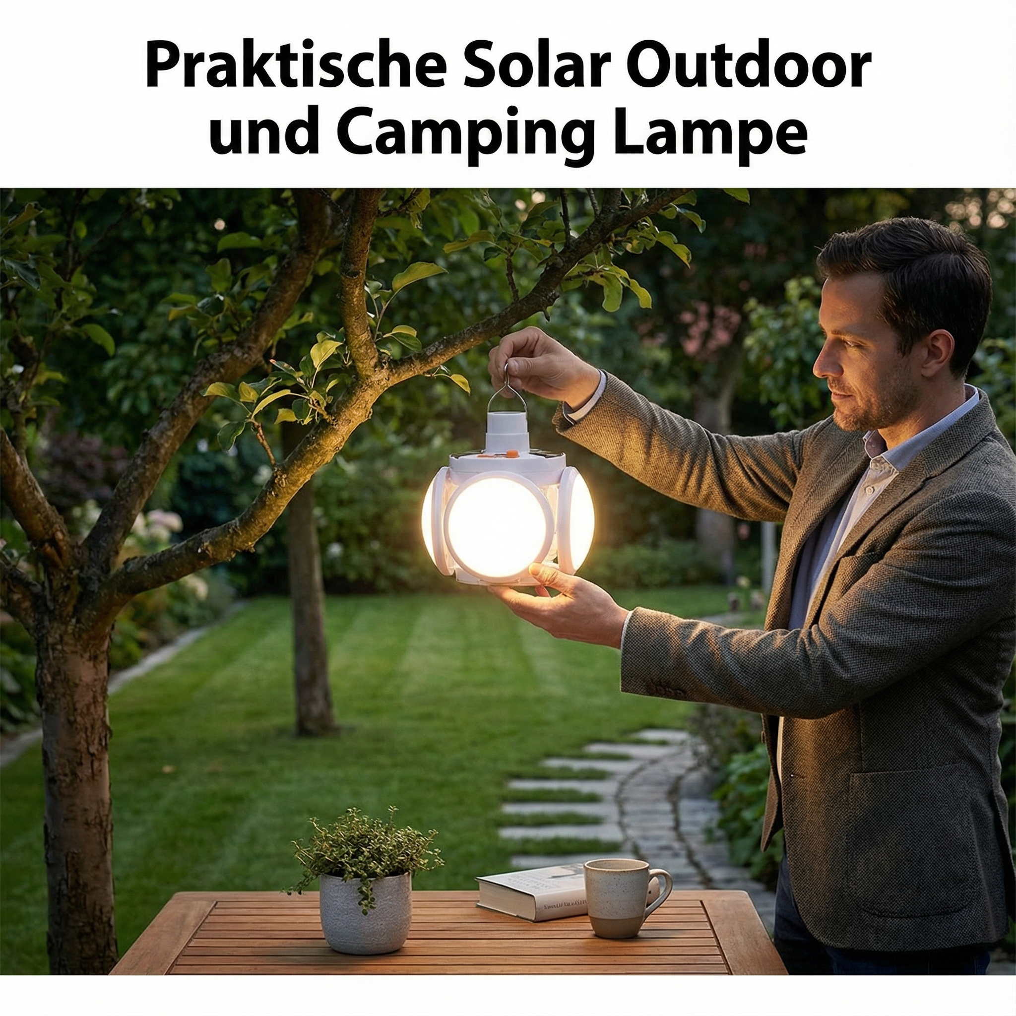 camping lampen Praktische Solar Outdoor und Camping Lampe – Heim Trend