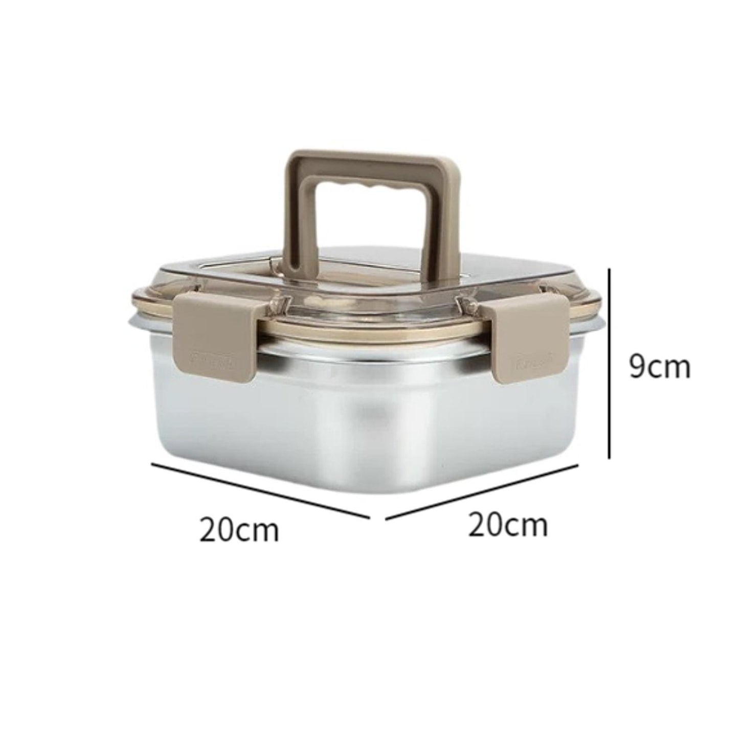 Tragbare Edelstahl Frischhaltebox 1600ml