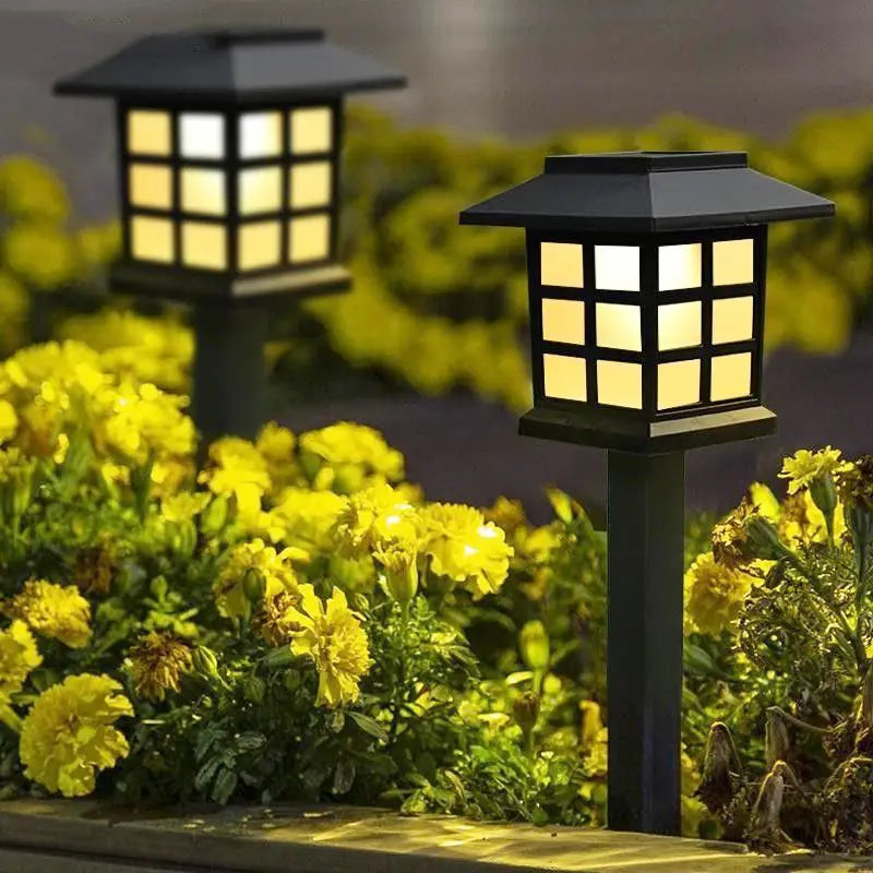 Solar Gartenleuchten im Laternenstil – Wasserdichte LED Wegbeleuchtung für Außenbereiche