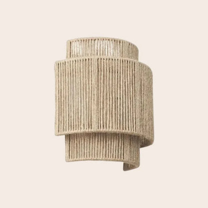 Moderne Geflochtene Rattan-Wandlampe