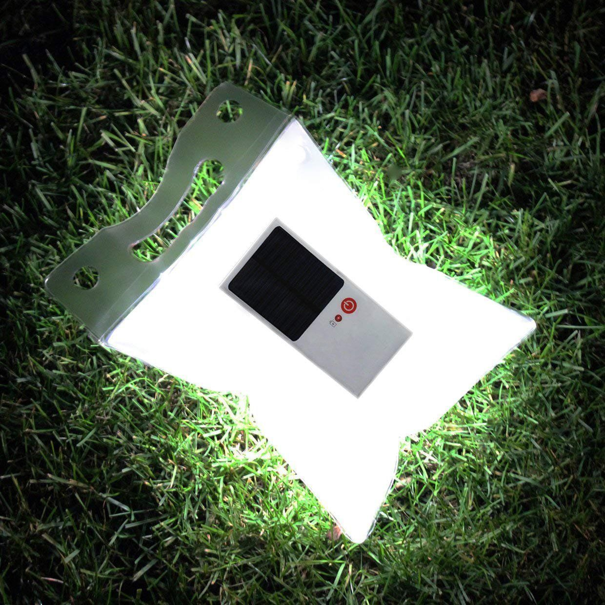 Solarlampe in Transparenter Tasche – Energiesparende LED Lampe für Garten und Außenbereich