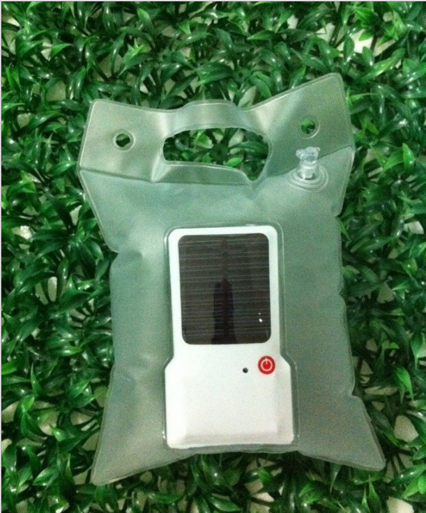 Solarlampe in Transparenter Tasche – Energiesparende LED Lampe für Garten und Außenbereich