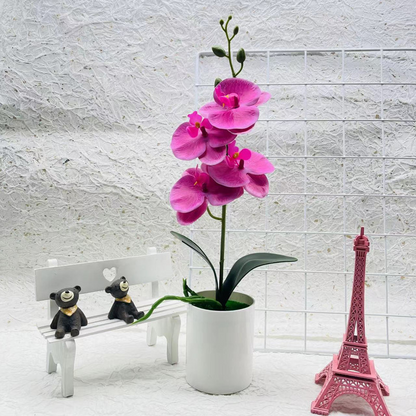 Künstliche Orchideenblume – Dekorative Kunstpflanze für Wohnzimmer und Tischdekoration