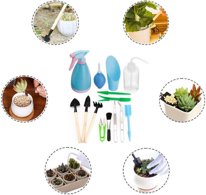 Sukkulentengarten-Werkzeug-Set mit Sprühflasche und Zubehör