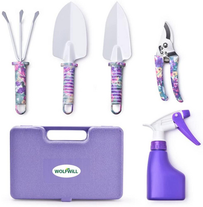 Buntes Gartenwerkzeug-Set mit 10 Teilen – Ergonomische Werkzeuge für Gartenarbeit