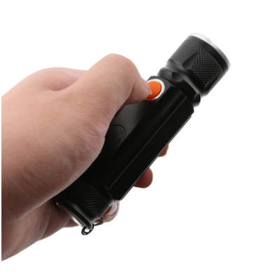 USB Wiederaufladbare Magnetische Taschenlampe – LED Notfalllampe mit Magnet und Trageband