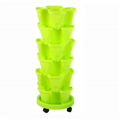 6-Layer Vertikaler Pflanzturm – Drei-dimensionales Blumensystem für den Garten