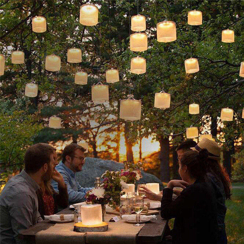 Solarbetriebene Klappbare Gartenlampe – Tragbare LED Außenbeleuchtung für Garten und Hof