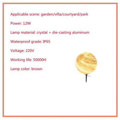 Solar Rasenleuchte – LED Gartenkugel Außenleuchte, wetterfest für Garten & Terrasse