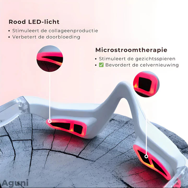 Therapeutische EMS-Brille mit Rotlicht-Technologie