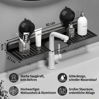 Moderne Waschbecken-Ablage mit Saugnapf – Bohrfreies Regal für ein schönes Zuhause