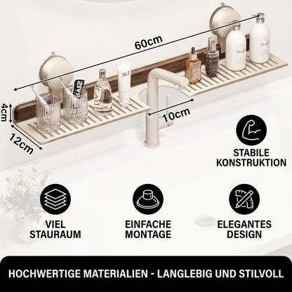 Moderne Waschbecken-Ablage mit Saugnapf – Bohrfreies Regal für ein schönes Zuhause