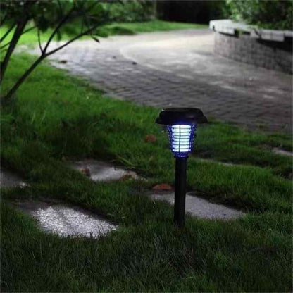 Solar Insektenvernichter mit LED Licht – Wasserdichte Gartenleuchte zur Mückenabwehr