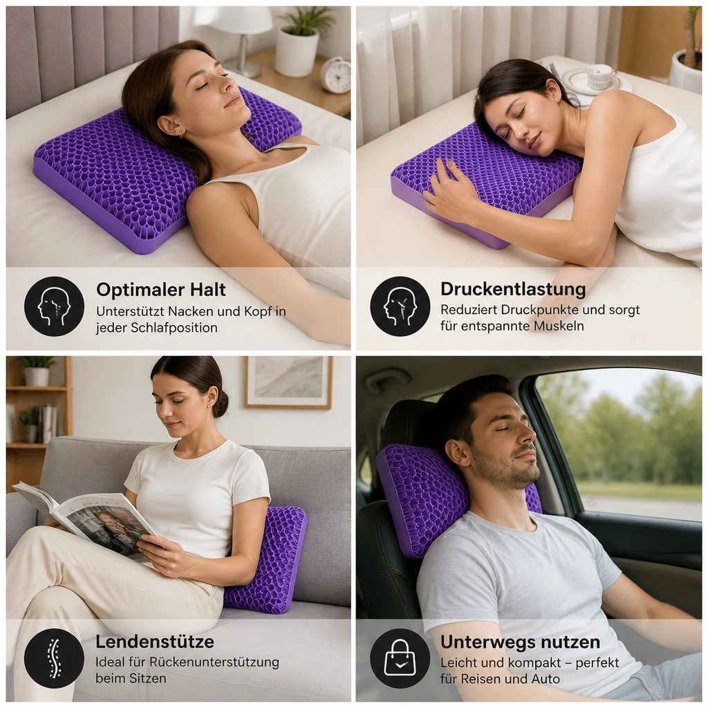 Ergonomisches & Atmungsaktives Luftkissen für erholsamen Schlaf