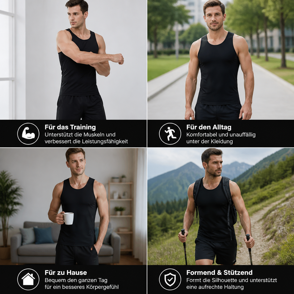 Kompressions-Tanktop für Herren, ideal fürs Training