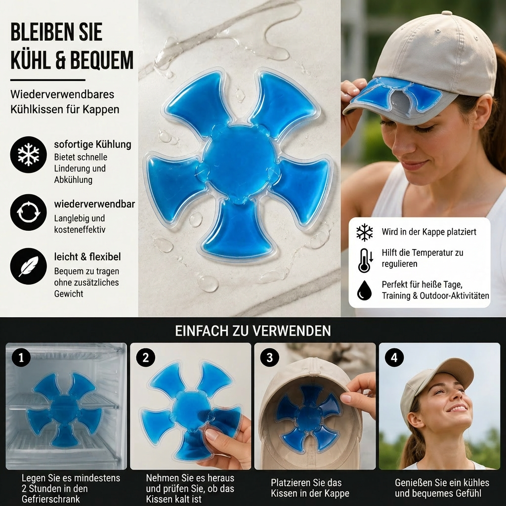 Eisbeutel-Einsatz für Kühlkappe