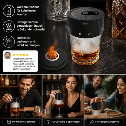 Wiederaufladbares elektrisches Cocktail-Smoker-Set