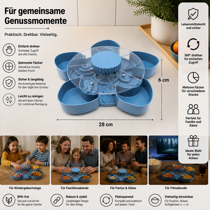 Drehbare Snack-Servierplatte