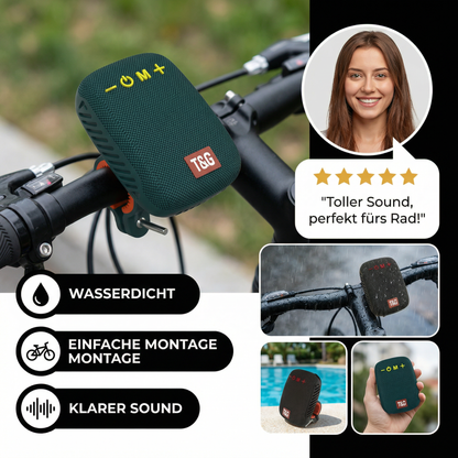 Kabelloser Bluetooth Lautsprecher – Wasserdicht & Perfekt fürs Fahrrad