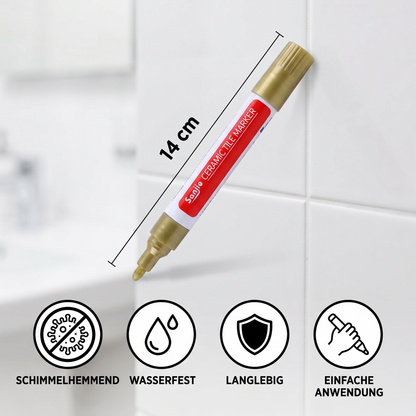 Schimmelhemmender und wasserfester Fugenstift für Fliesen