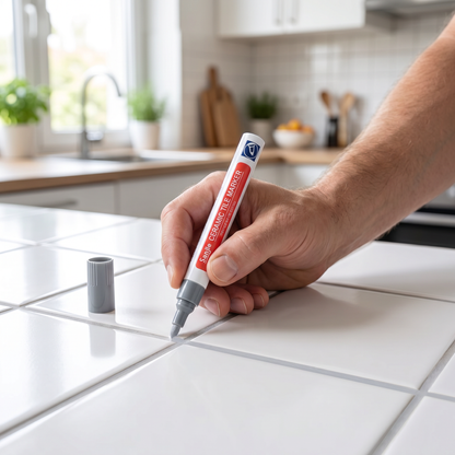 Schimmelhemmender und wasserfester Fugenstift für Fliesen