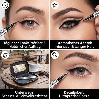 Ultrapräziser, wasserfester Flüssig-Eyeliner-Stift