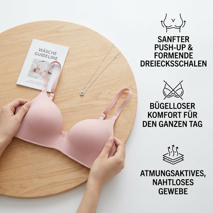 Nahtloser Push-up-BH – bügellos, atmungsaktiv und stützend mit Triangel-Cups