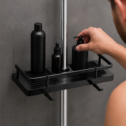 Duschstange mit Ablage für das Badezimmer