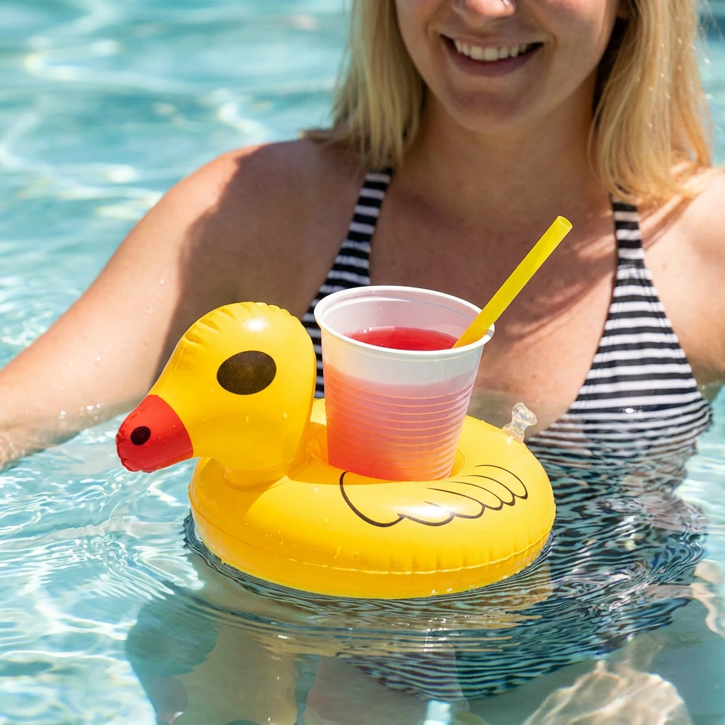 Schwimmende Getränkehalter – Praktische Untersetzer für Pool & Strand