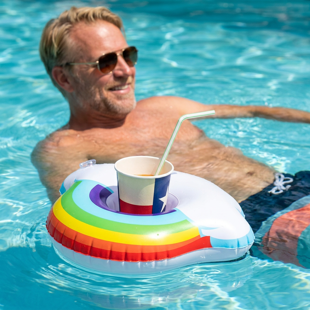 Schwimmende Getränkehalter – Praktische Untersetzer für Pool & Strand