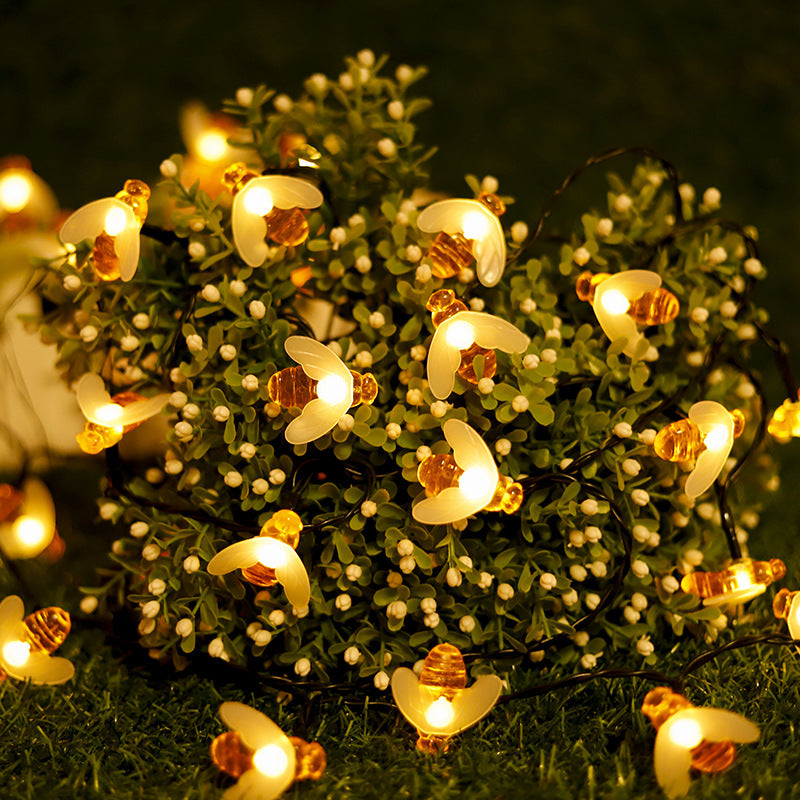 Solar Blumenlichterkette für den Garten