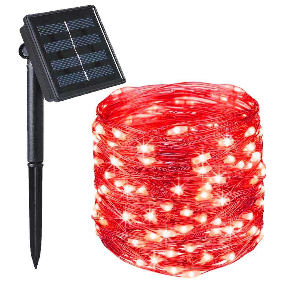 Wasserfeste Lichterkette mit Solarenergie