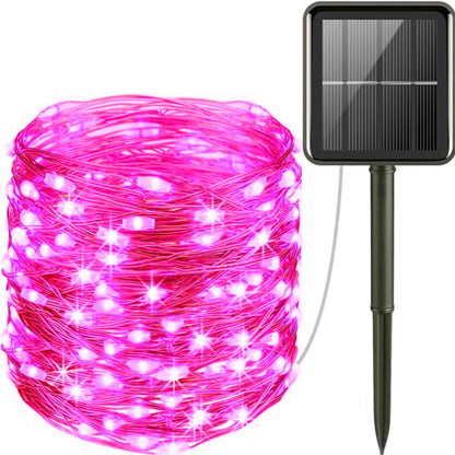Wasserfeste Lichterkette mit Solarenergie