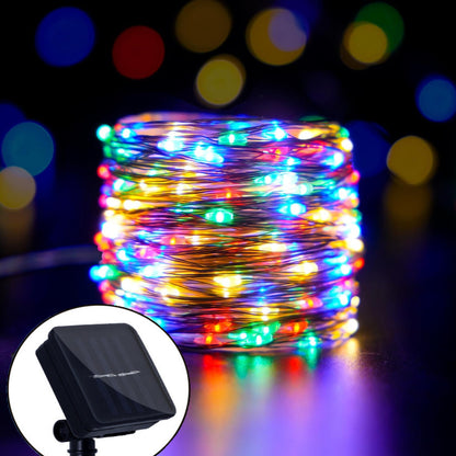 Wasserfeste Lichterkette mit Solarenergie