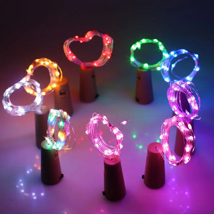 LED Lichterkette für Flaschen – Deko-Lichter mit Draht für kreative Beleuchtung und DIY-Projekte