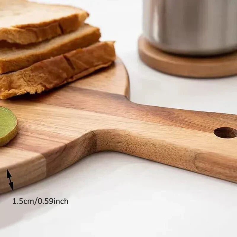 Acacia-Holz Pizzaschaufel und Servierbrett mit Griff