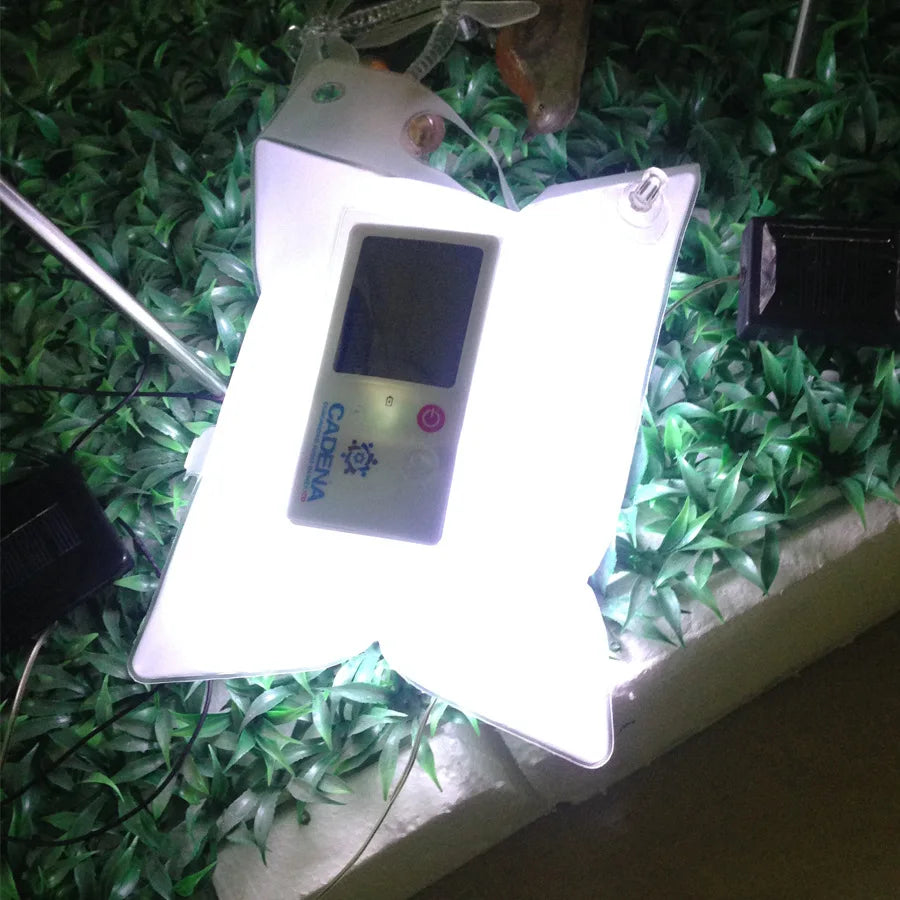 Solarlampe in Transparenter Tasche – Energiesparende LED Lampe für Garten und Außenbereich