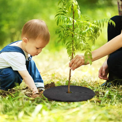 Unkrautvlies Baumscheibe – Atmungsaktive Wurzelschutzmatte für Garten und Pflanzen