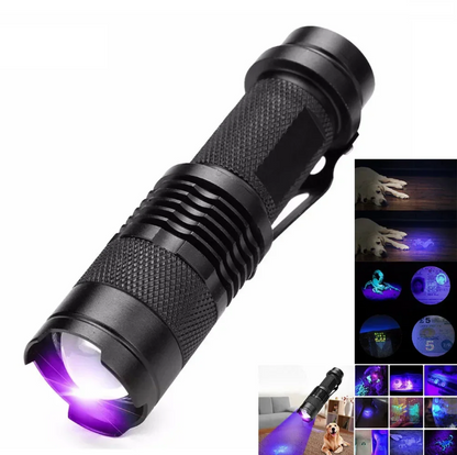 UV-LED-Taschenlampe – Ultraviolette Leuchte zur Fleckenerkennung und Haustierurin-Detektion