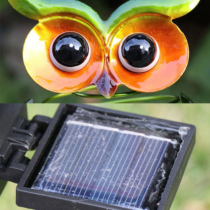 Solar Gartenleuchte Eule mit Farbwechsel – Dekorative LED Außenbeleuchtung für Garten und Hof