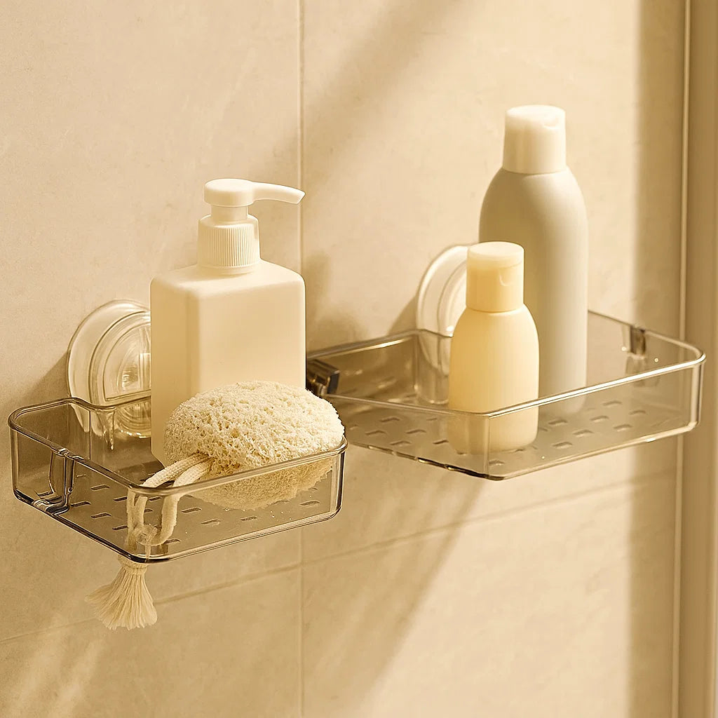 Klappbares Badezimmer Saugnapf Regal