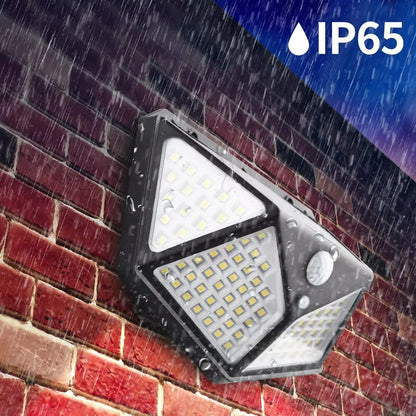 Vielseitige Solarleuchte - Wetterfeste LED-Außenlampe mit Bewegungsmelder