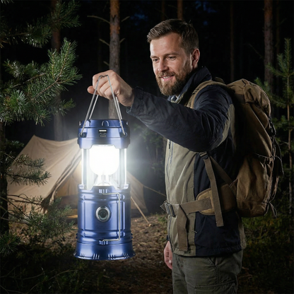 Solar Camping Laterne zusammen klappbar LED Solar USB wiederauf ladbare Laterne Taschenlampe