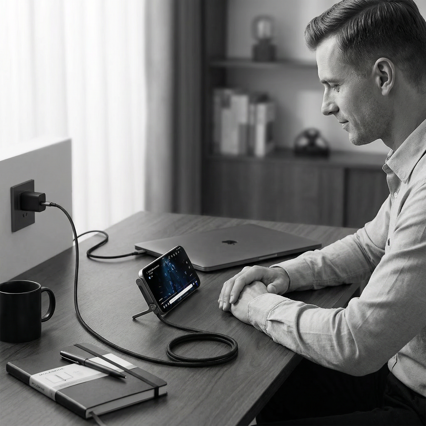 2in1 Faltbares Schnell Ladekabel und Telefon Ständer