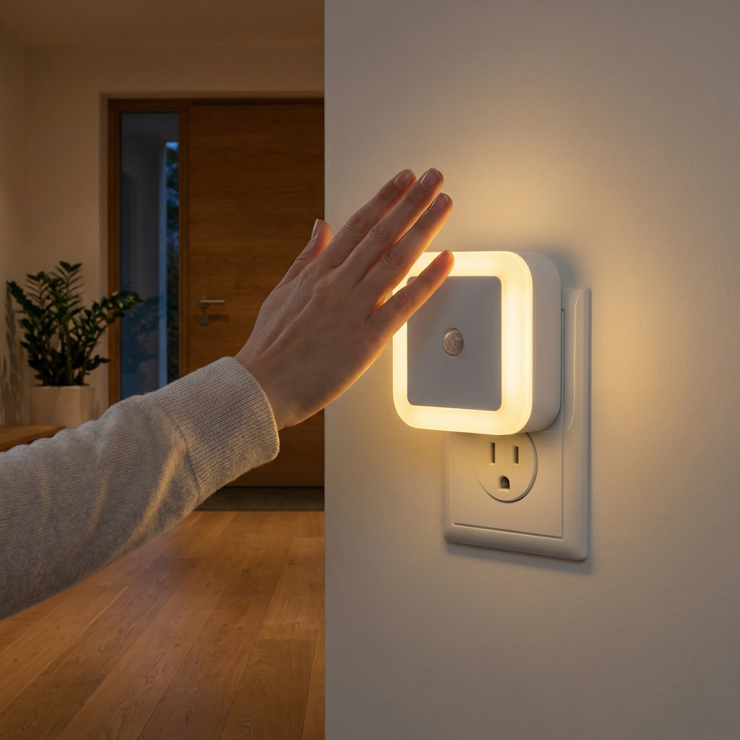 LED Nachtlicht Set mit Sensor – platzsparend & energiesparend