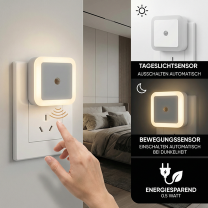 LED Nachtlicht Set mit Sensor – platzsparend & energiesparend