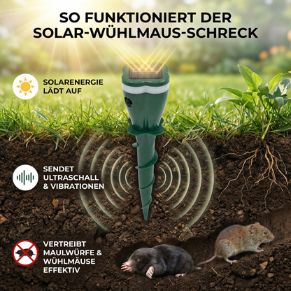 Solar Ultraschall Tier- und Insektenabwehrgerät