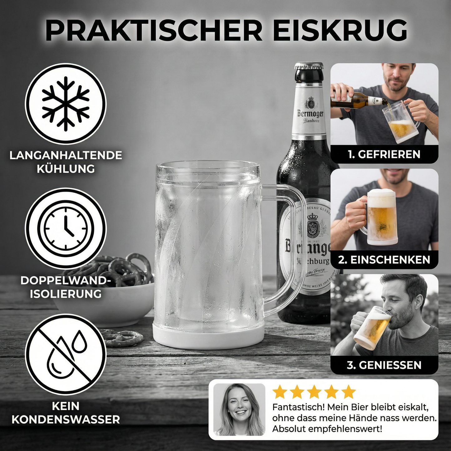Praktischer Eiskrug