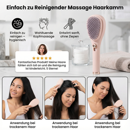 Einfach zu Reinigender Massage Haarkamm